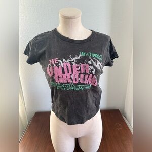 Hollister small cropped t shirt